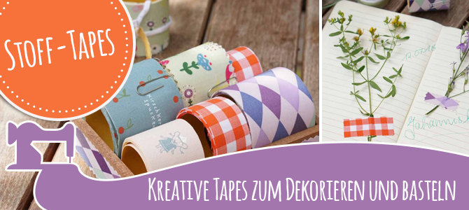DIY: Stoff-Tapes selber machen DIY: Stoff-Tapes selber machen