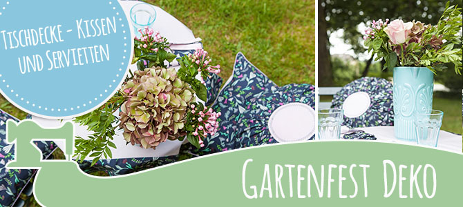 DIY – Gartenfest – Tischdeko – Zierkissen