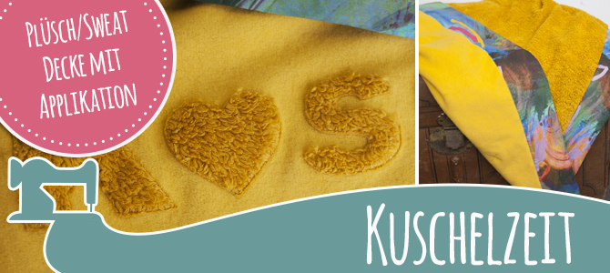 DIY Kuscheldecke mit Applikation