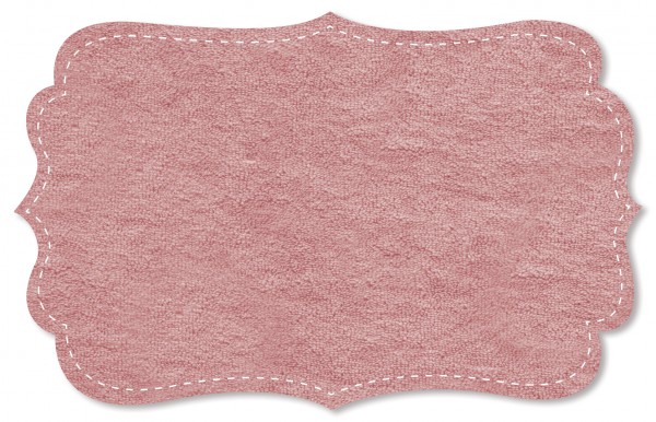 Strickfrottee Stoff - uni - rose dawn