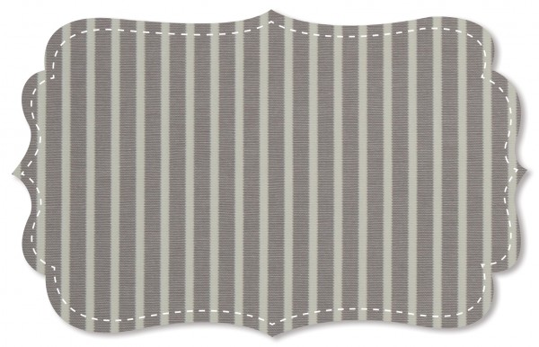 Canvas - Woven stripes - cinder