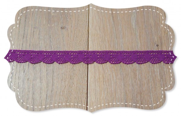 Nastro in cotone biologico Marbella purple