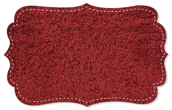 Woven terry cloth - uni - red dahlia