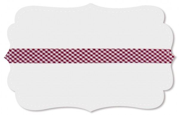 bias tape - Fine poplin - small woven check - rhododendron/white