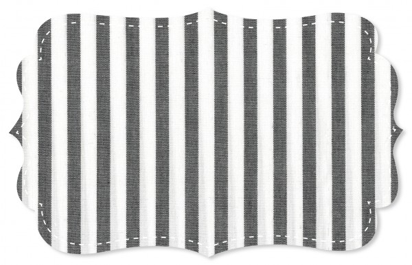Fine poplin - woven stripes - black/white