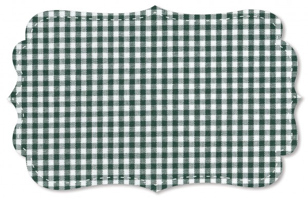 Fine poplin - small woven check - kombu green/white