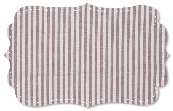 Fine poplin - woven stripes - damson/white