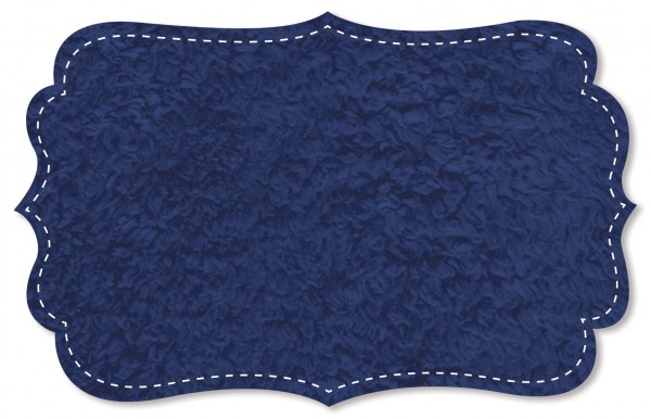 Plüsch Stoff - uni - blue print
