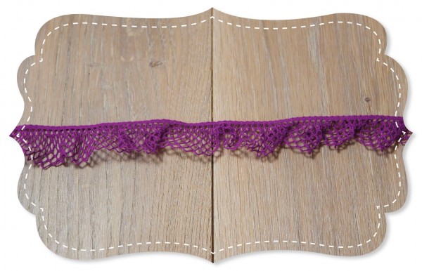 Elastic lace Salou purple