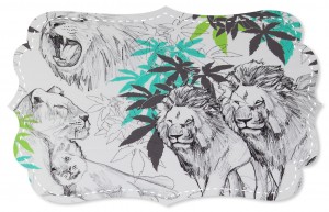 Single Jersey - Lion Family Single Jersey - Lion Family