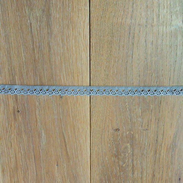 Organic cotton ribbon Barcelona alloy grey