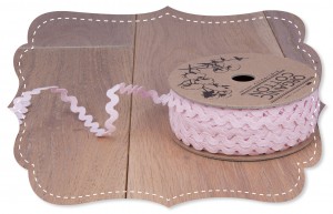 Organic cotton rickrack 5 mm pink Organic cotton rickrack 5 mm pink