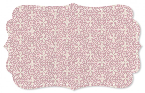 Popeline fein Stoff - Ornamente rosa