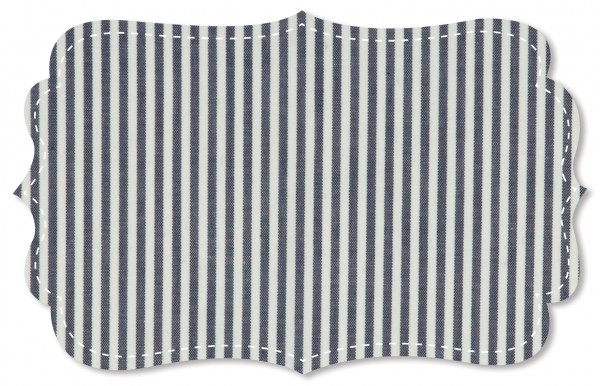 Fine poplin - Fine woven stripes - blue print/white