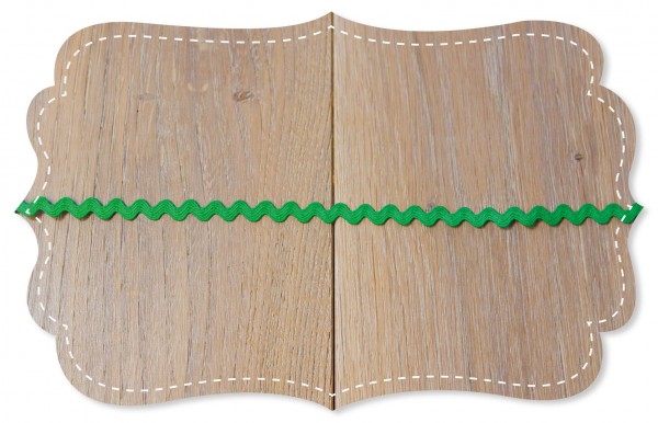 Croquet en coton bio 8mm medium green
