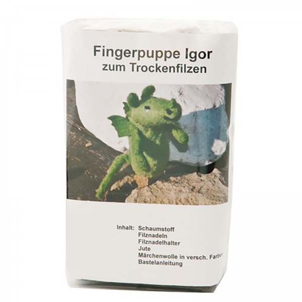 Fingerpuppen Filzset - Drache Igor