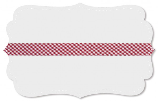 bias tape - Fine poplin - small woven check - chili pepper/white