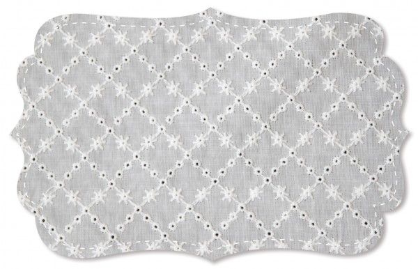 Lace fabrics - uni - white