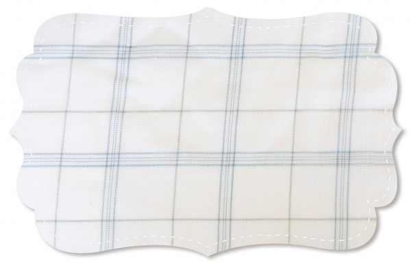 Double-Gauze - uni - white blue shadow