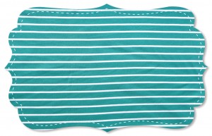 Interlock - ringed - sea green/white Interlock - ringed - sea green/white