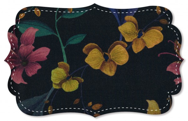 Voile - night orchid