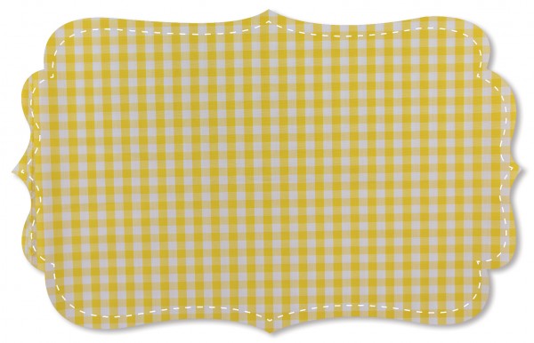 Fine poplin - woven check - yellow/white