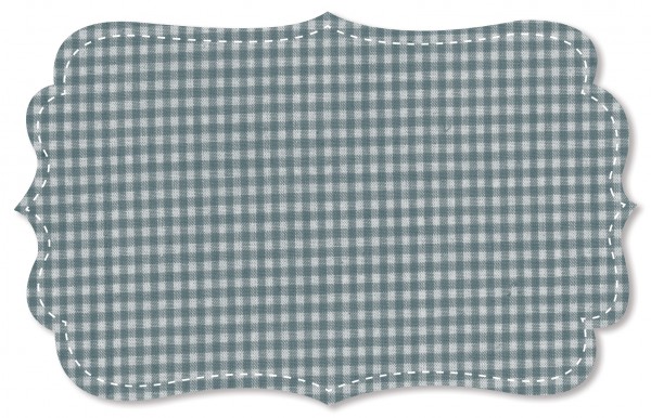 Fine poplin - small woven check - smoke blue/white