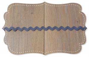 Organic cotton rickrack 15mm plum kitten Organic cotton rickrack 15mm plum kitten