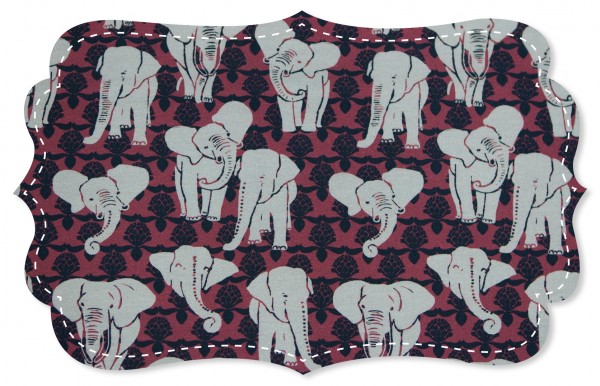 Single Jersey Stoff - Elephants