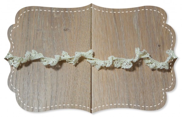 Elastic organic cotton lace Morella natur