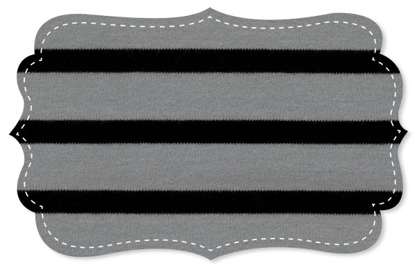 Interlock - rayures - jet black/alloy grey