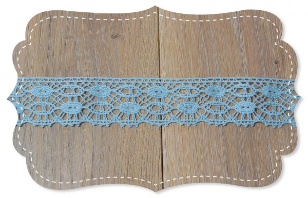 Organic cotton lace Lucena cloud blue