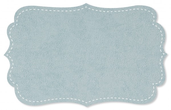 Webfrottee Stoff - uni - cloud blue