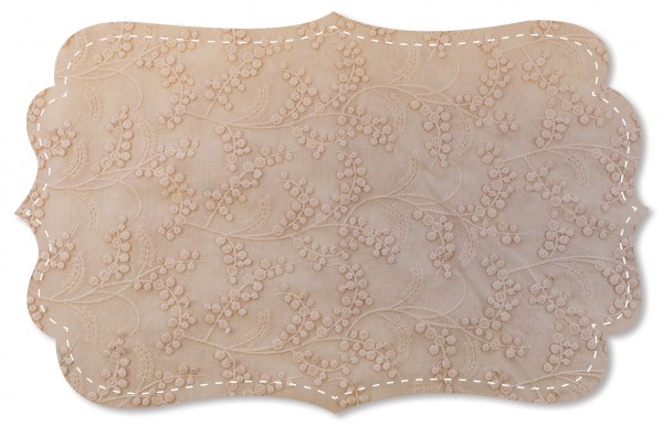 Dentelle - uni - peach blush